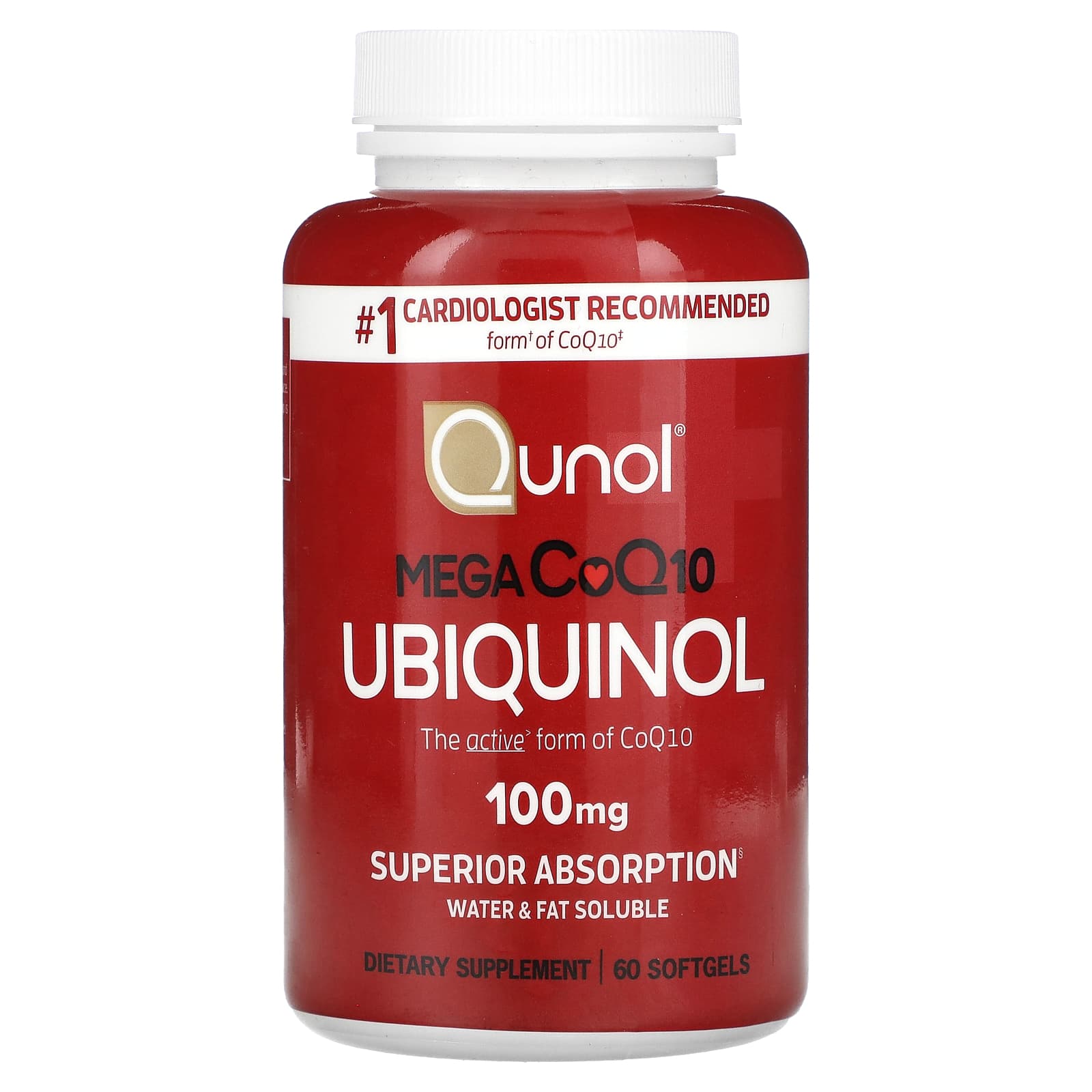 

Ubiquinol, Mega Coq10, 100Mg, 60 Softgels