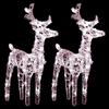 VidaXL 2x Christmas Reindeer 80 LED Lighted Reindeer Holiday Decoration Christmas Ornament Party Decoration Home Indoor 342678