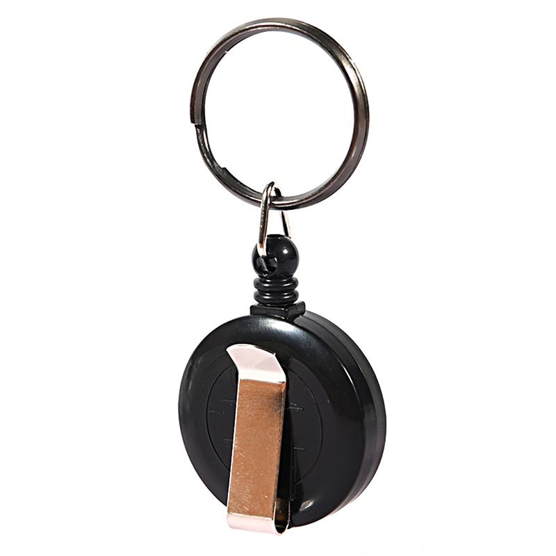 Retractable Pull Badge Reel Lanyard Holder Reels Recoil Belt Key Ring Chain Clip