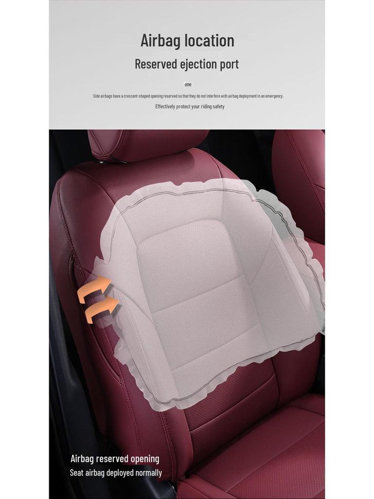 Nissan Teana Leather Seat Cushion Cover - All-Season, Full Surround