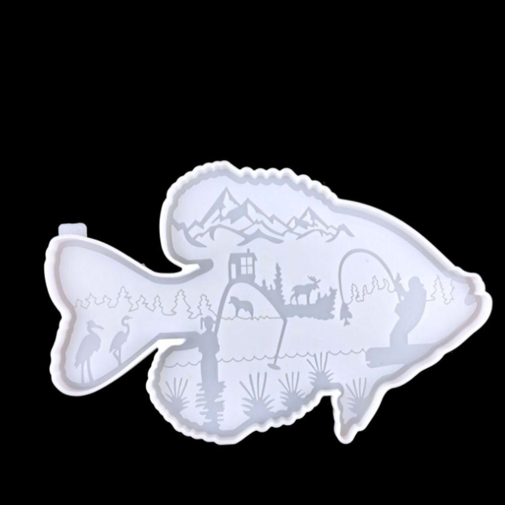 Clownfish Shape Clownfish Shape Resin Molds Fish Wall Decor Resin Mold  For Wall Decoration