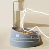 2-in-1 Pet Feeder Tilted Dog Food Bowl with 700ml Automatic Water Dispenser Stainless Steel Bowl Food And Water Feeder for Cats Dogs