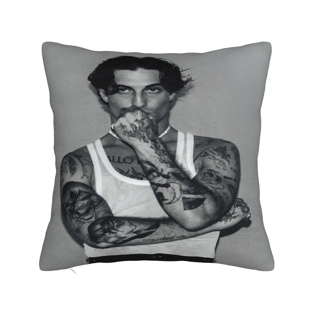 Soft and Sweet Seat Damiano David rock Singer Fan Gift Decorations Pillowcase Merch  Pillow Cover Square Multi-Size