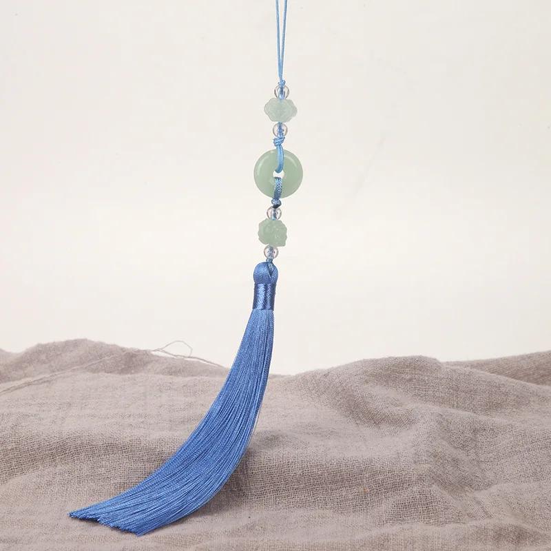 2Pcs Imitation Chinese Knot Tassels DIY Curtain Clothes Bag Craft Supplies Classical Style Tassel Pendant 13cm Beaded Fringe