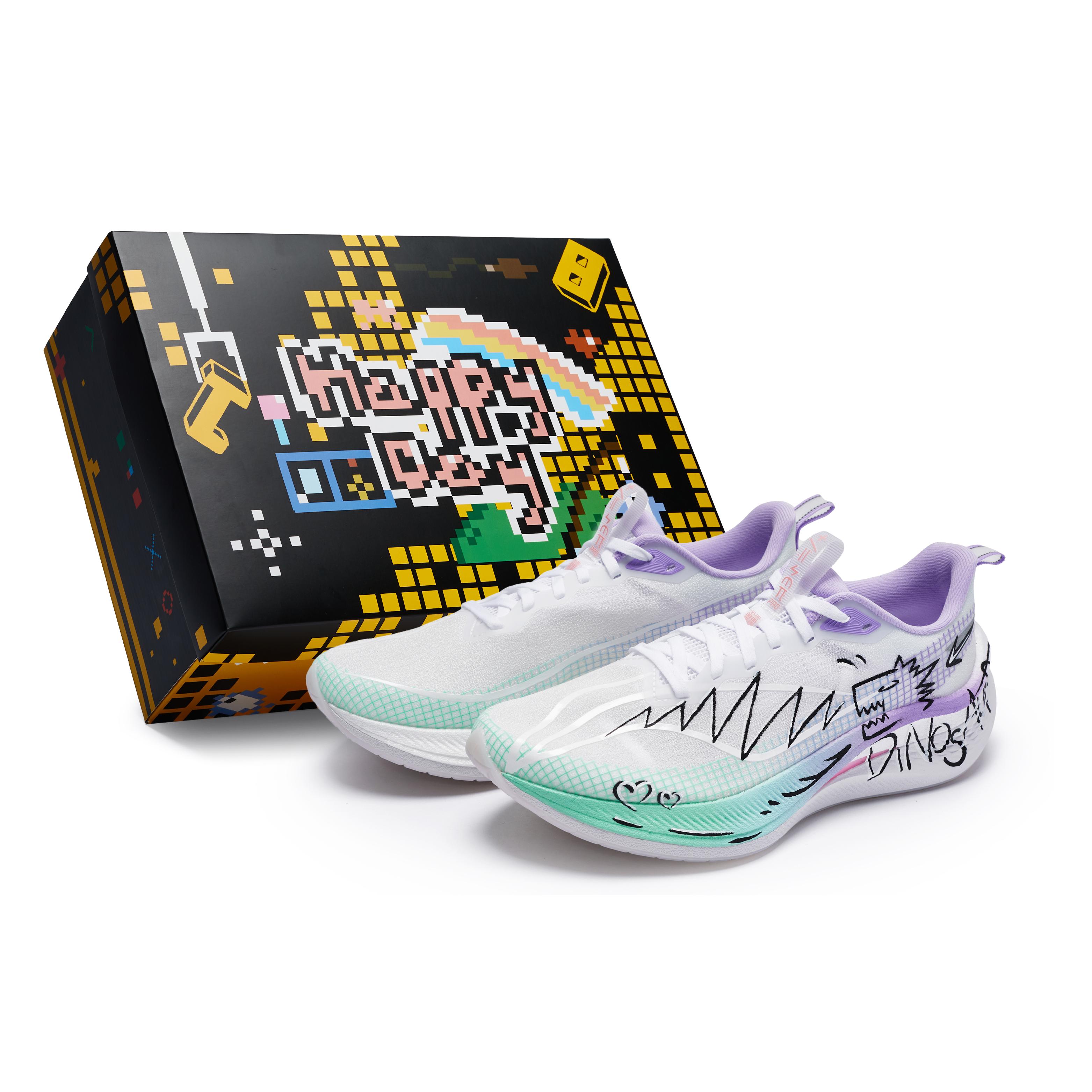 Li Ning Red Hare 7 Pro Low top Running Shoes Women s White Purple Green Black ARPU002-6(Team80-7S-BOX) 35