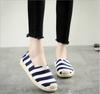 New fashion canvas shoes female student flat white shoes Korean version casual fisherman shoes one pedal lazy shoes