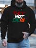 They Not Like Us Men S Print New Fashionable Unisex Printed Autumn And Winter Velvet Sweatshirts, Versatile Spring And Autumn Oversized Hooded Trendy