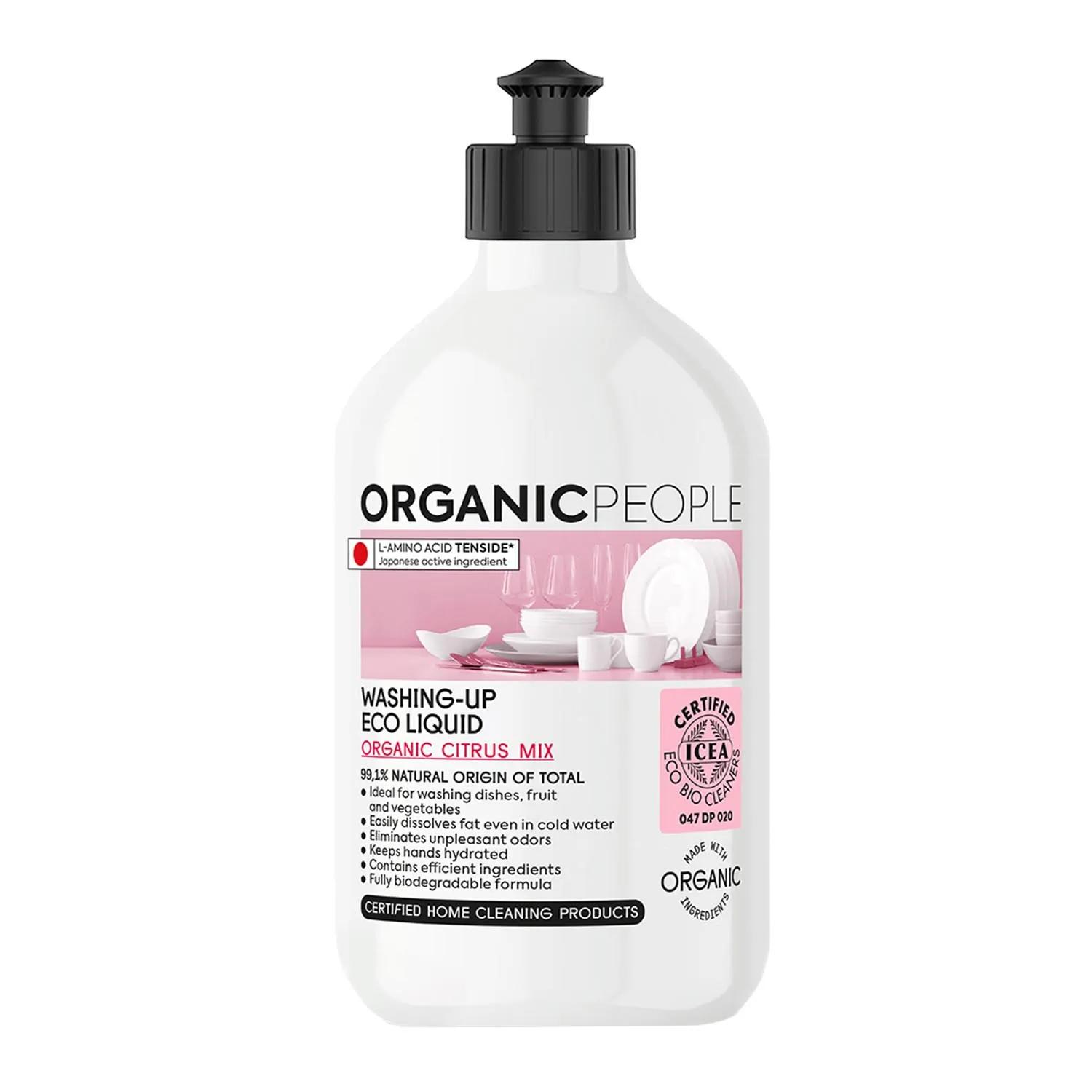 Organic People Органическая цитрусовая смесь для мытья посуды Эко-жидкость 200 мл