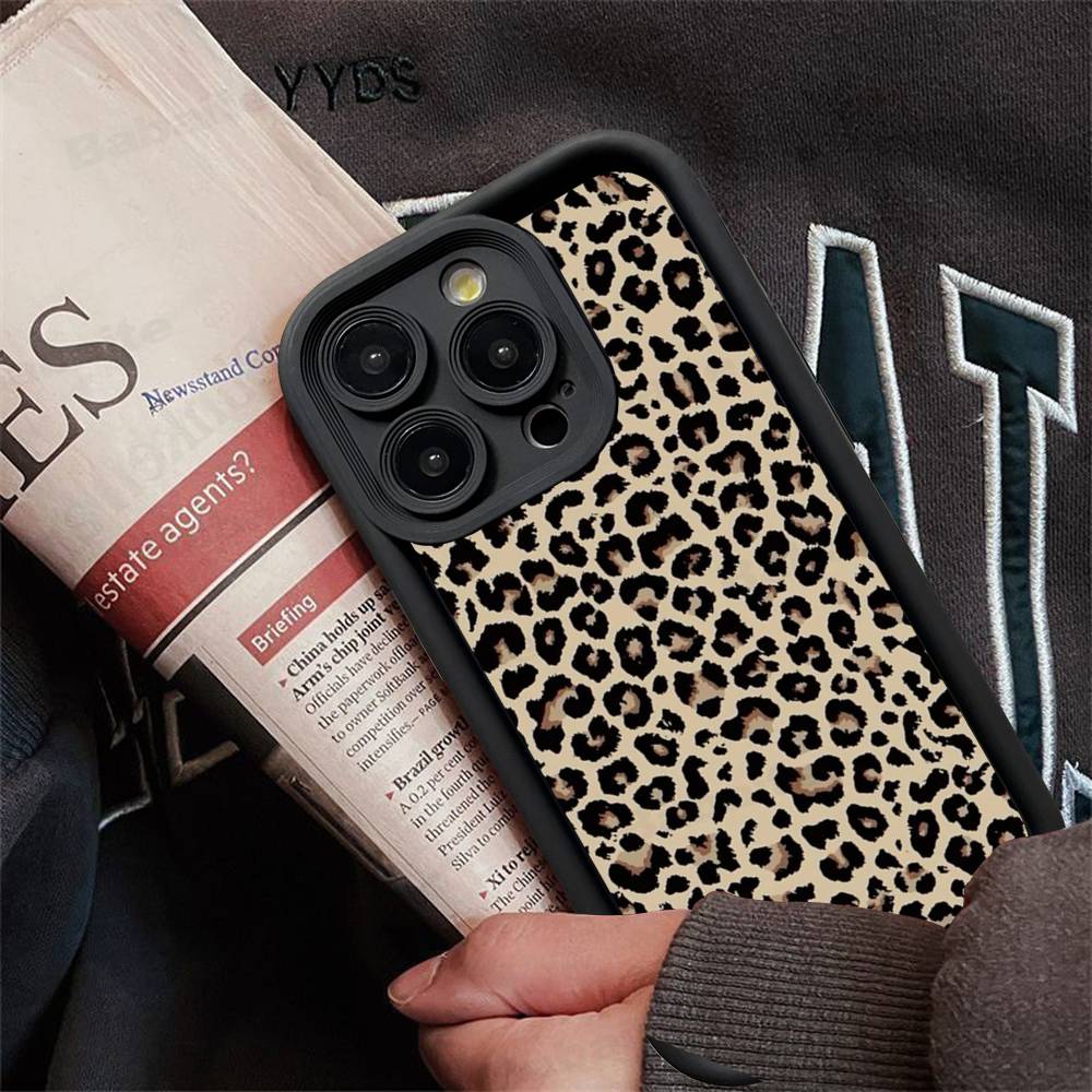 

Leopard Cheetah Print Phone Case For IPhone 16 15 14 Plus 13 12 11 17 Pro Max Pro Soft Cover iPhone 16pro max