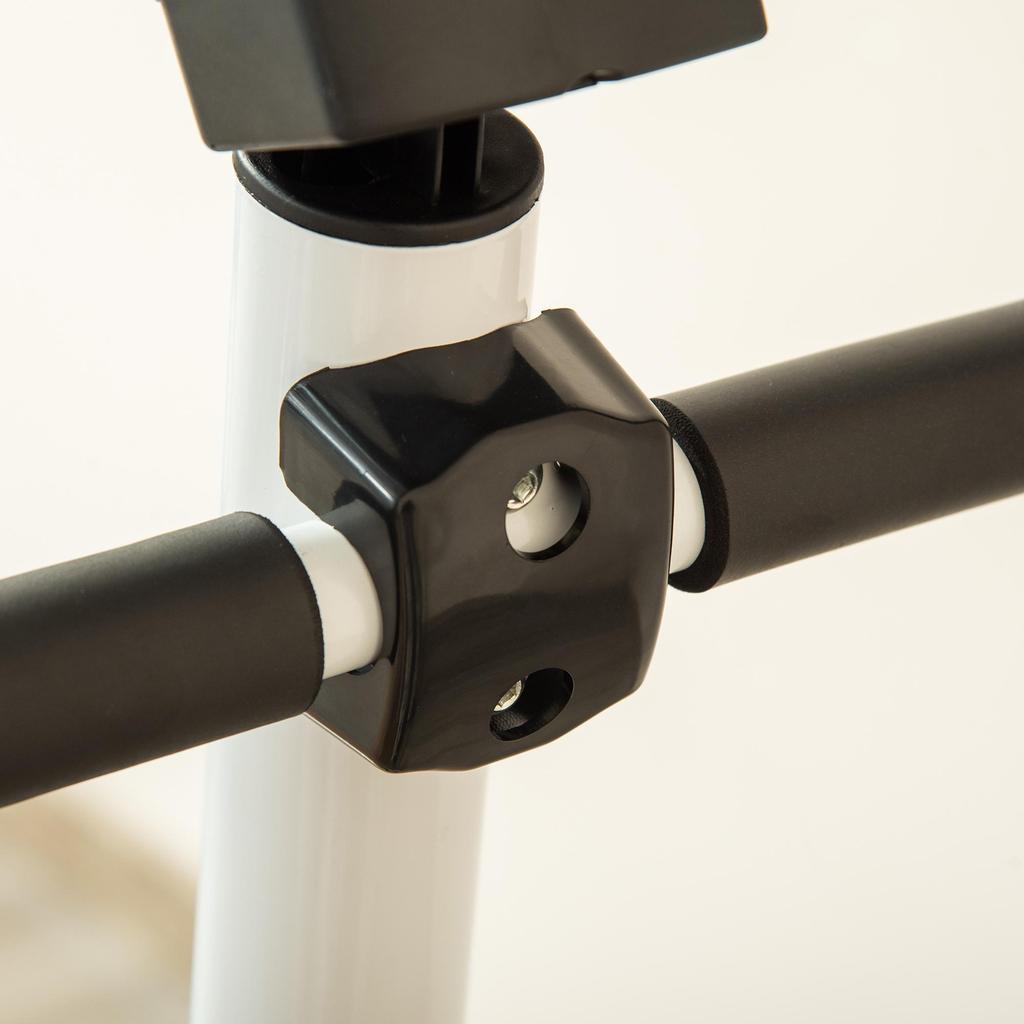 HOMCOM Stepper with Handlebar, Flat LCD Screen Adjustable Resistance