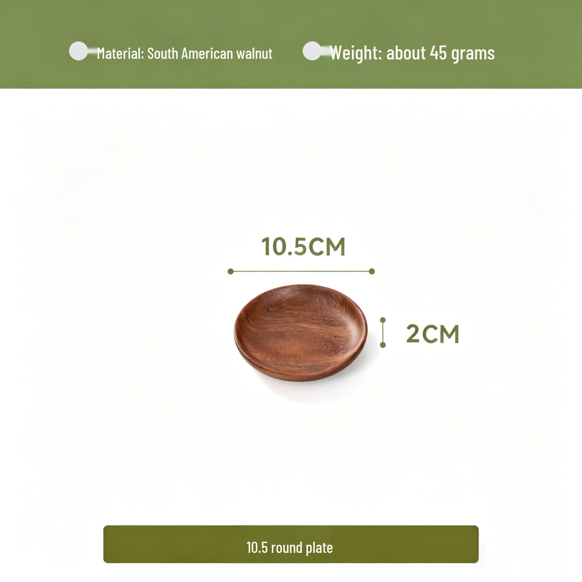 Walnut Rectangular Wooden Tray for Tea, Dining, Snacks & Desserts