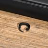 Men Hoop Earrings, New Gothic Black Infinity S Texture Huggies, Small Minimalist Stainless Steel Hoops Ear Gifts for Him Jewelry