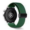 22mm Magnetic Silicone Band for Huawei Watch GT 5 46mm/GT 5 Pro 46mm/Samsung Galaxy Watch3 45mm Litchi Texture Watch Strap