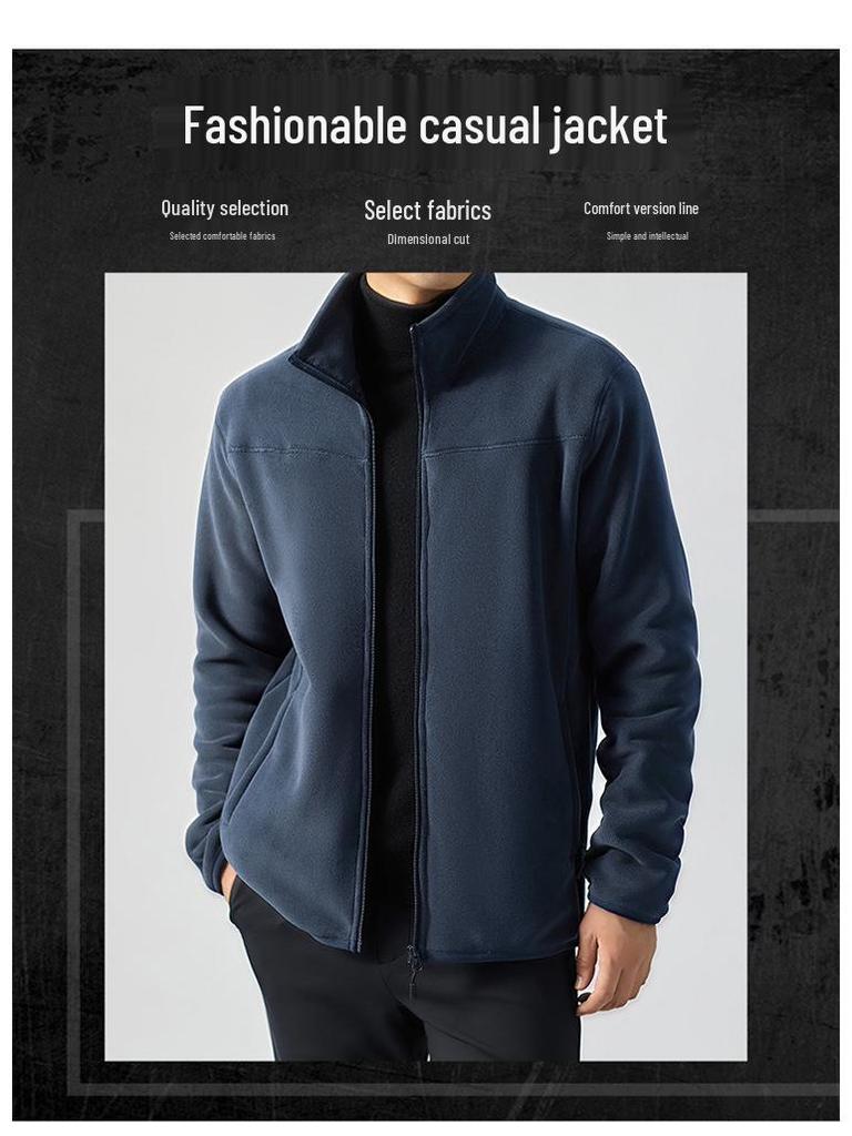2025 Autumn/Winter Plus Velvet Fleece Jacket: Thick, Warm, Perfect Inner Layer for Shell Jackets