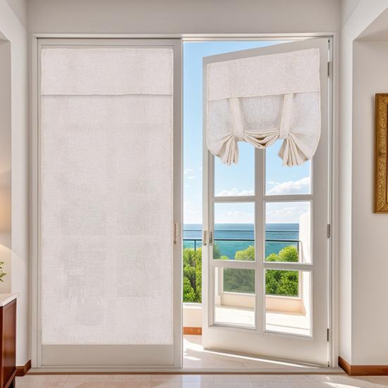 Blackout dveřní okenní závěs se spojovacím páskem Filtrování světla Neblednoucí v pračce Lze prát v pračce Dekorace na závěs předních dveří