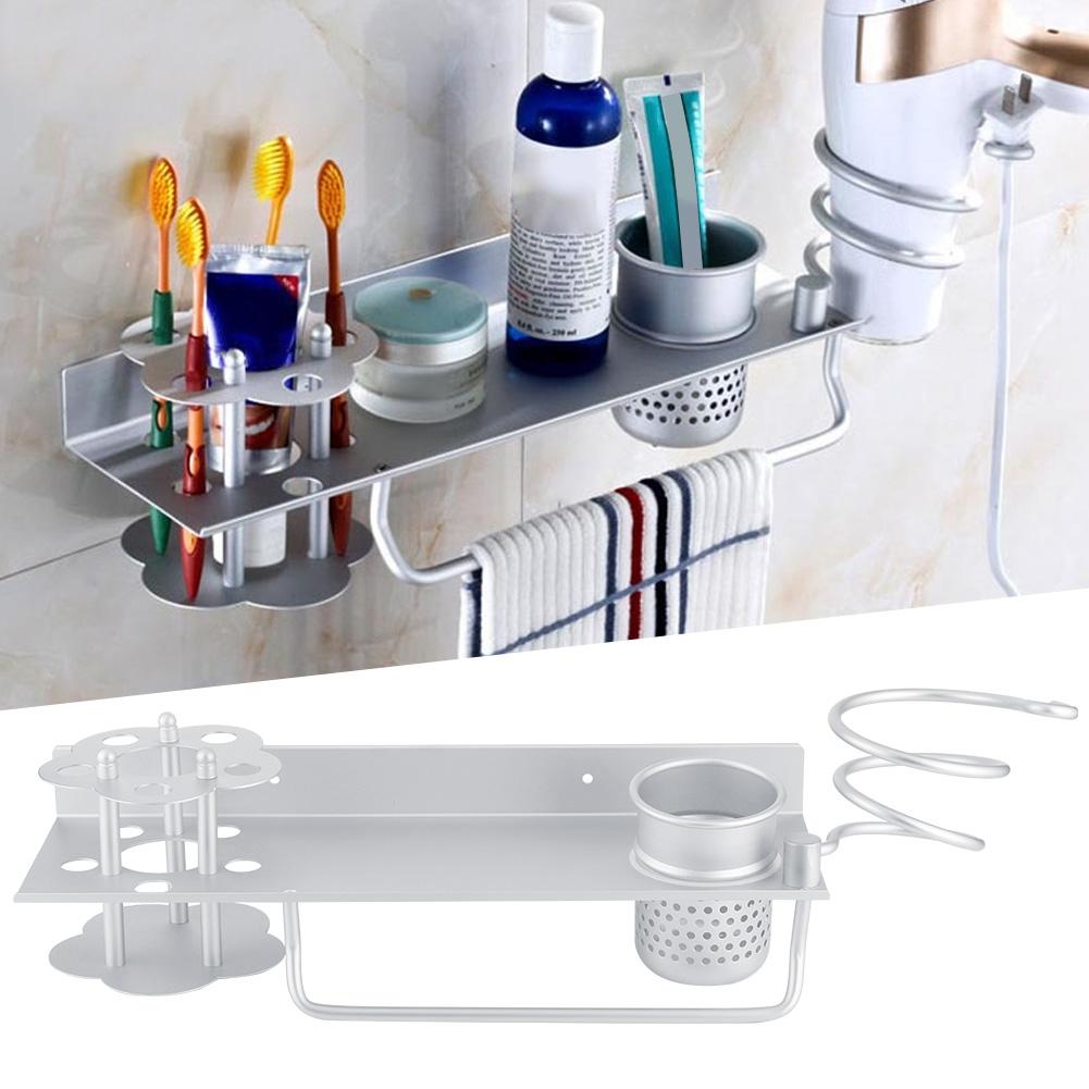 Weltraum-Aluminium Wandmontiertes Badezimmer-Aufbewahrungsregal Handtuchhalter Taschentuchbox Set Zubehör