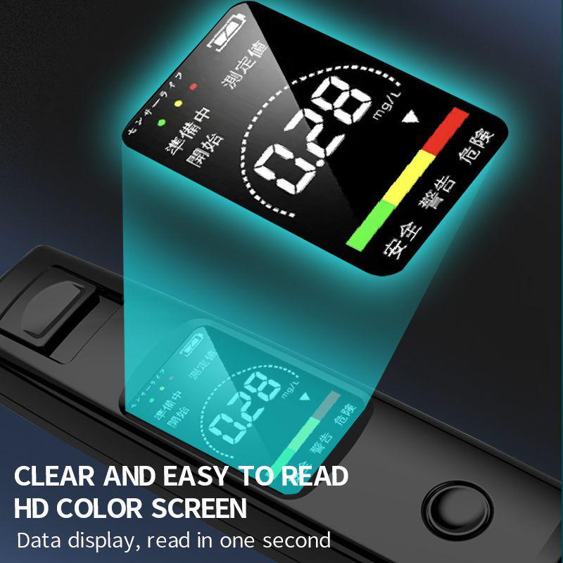 Portable Non-Contact Breathalyzer Alcohol Tester for Vehicle Use