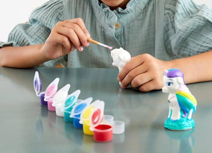 Coffret créatif - Mako Moulages - Mes Licornes - 5 moules en latex - Peintures nacrées - Fabriqué en France