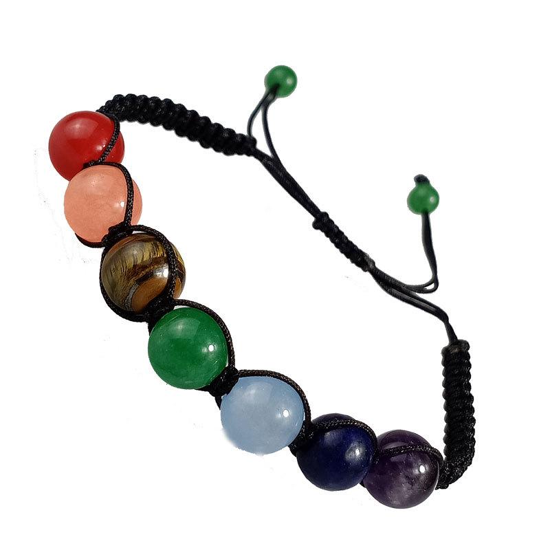 8mm Colorful Woven Yoga Energy Beaded Bracelet