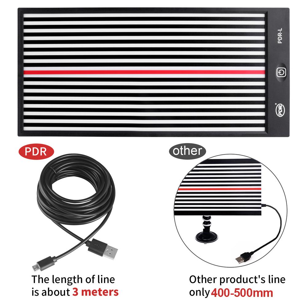 Car LED Stripe Line Board Acrylic Paintless Dent Repairing Tool Reflector Light with 3 Different