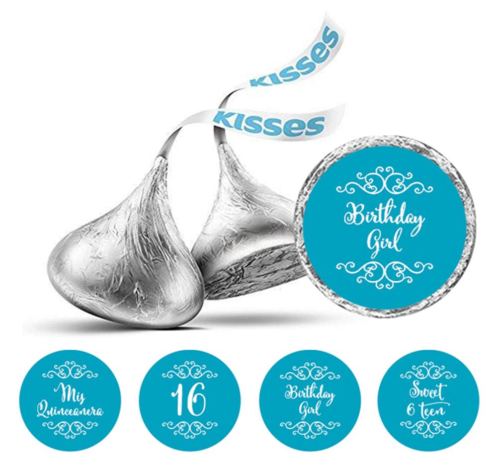 Darling Souvenir 16 Birthday Quinceanera Stickers 190 Pcs Chocolate Candy Labels