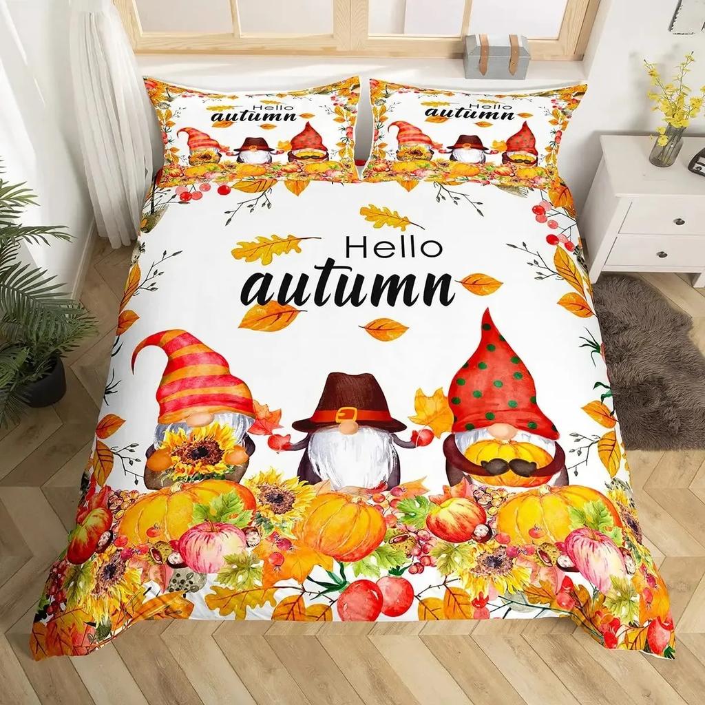 Tree of Life Duvet Cover Set, Maple Tree Bedding Sets,Gothic Nature Branch Comforter Cover Red Tree Quilt Cover King Size
