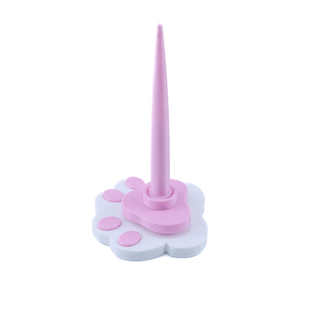 Garnspulenhalter aus Kunststoff, verstellbarer, drehbarer Garnspender mit rutschfester Basis für Strick- und Häkelprojekte