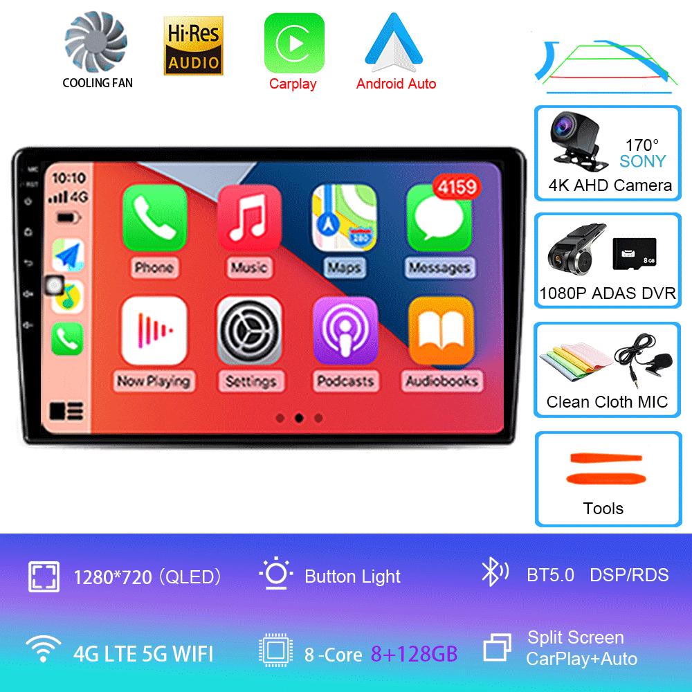 For VW/Volkswagen Golf Polo Tiguan Passat B7 b6/SEAT Leon Skoda Octavia Alhambra 2013 Radio GPS Android 14 Car Multimedia Player