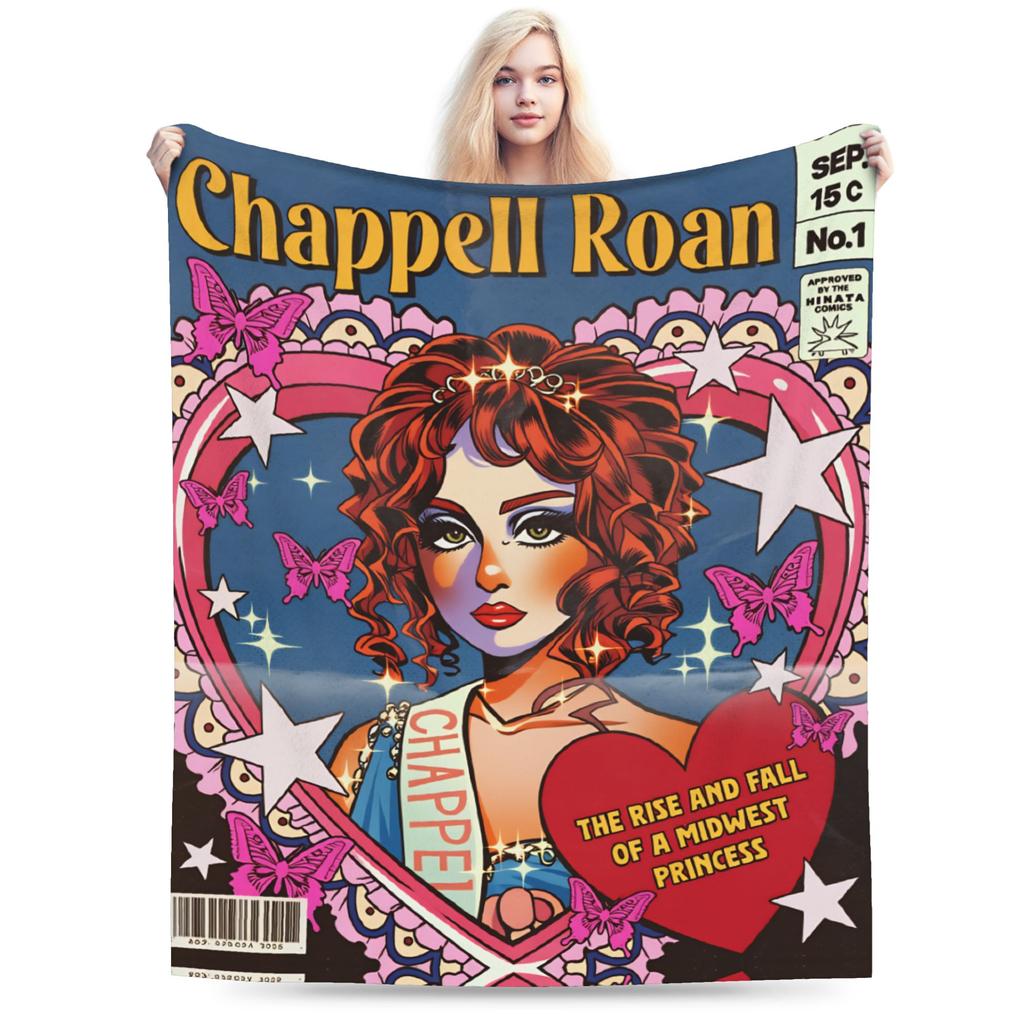 American Singer Chappell Roan Flannel Blanket Winter  Soft Throw Blanket for Child Home Decor Novelty Bedspread Sofa Bed Cover