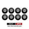 Valve Stems Caps For Volkswagen VW Car Door Protector Sticker Absorbing Noise Gaskets Protector Golf 4 5 6 7 Polo Jetta Sagitar zl2