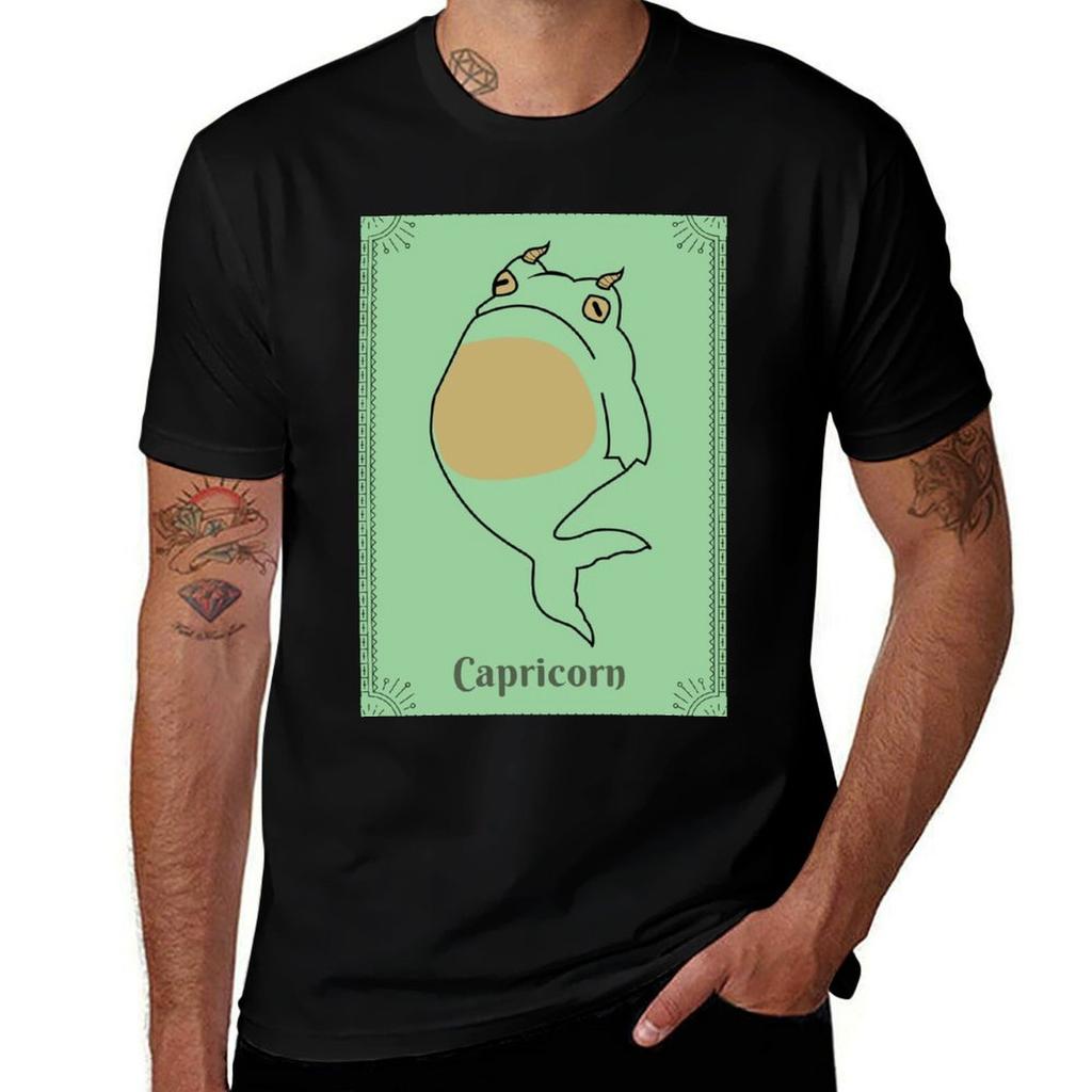 Capricorn frog TShirt t shirt personalised man t shirts for men TShirt
