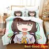 3D Anime The Ryuo's Work Is Never Done! Printed Bed Set Duvet Cover Pillowcase Bedding Set Bed Linen Sheet Quilt Cover Full Size