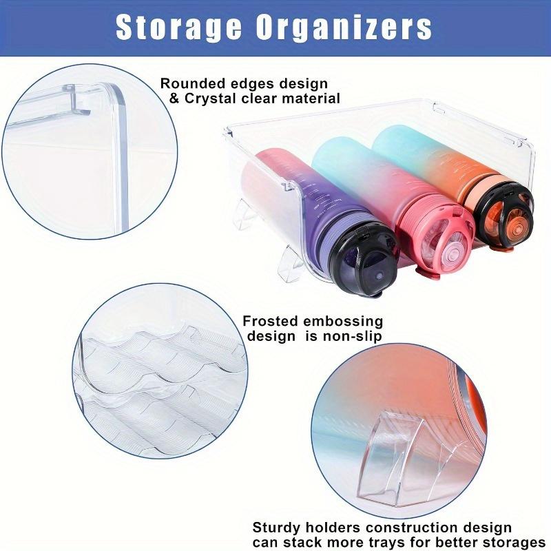 Stapelbares Wasserflaschenregal - ein Sportwasserflaschenzubehör, geeignet zum Organisieren und Aufbewahren von Kühlschränken und Reisebechern