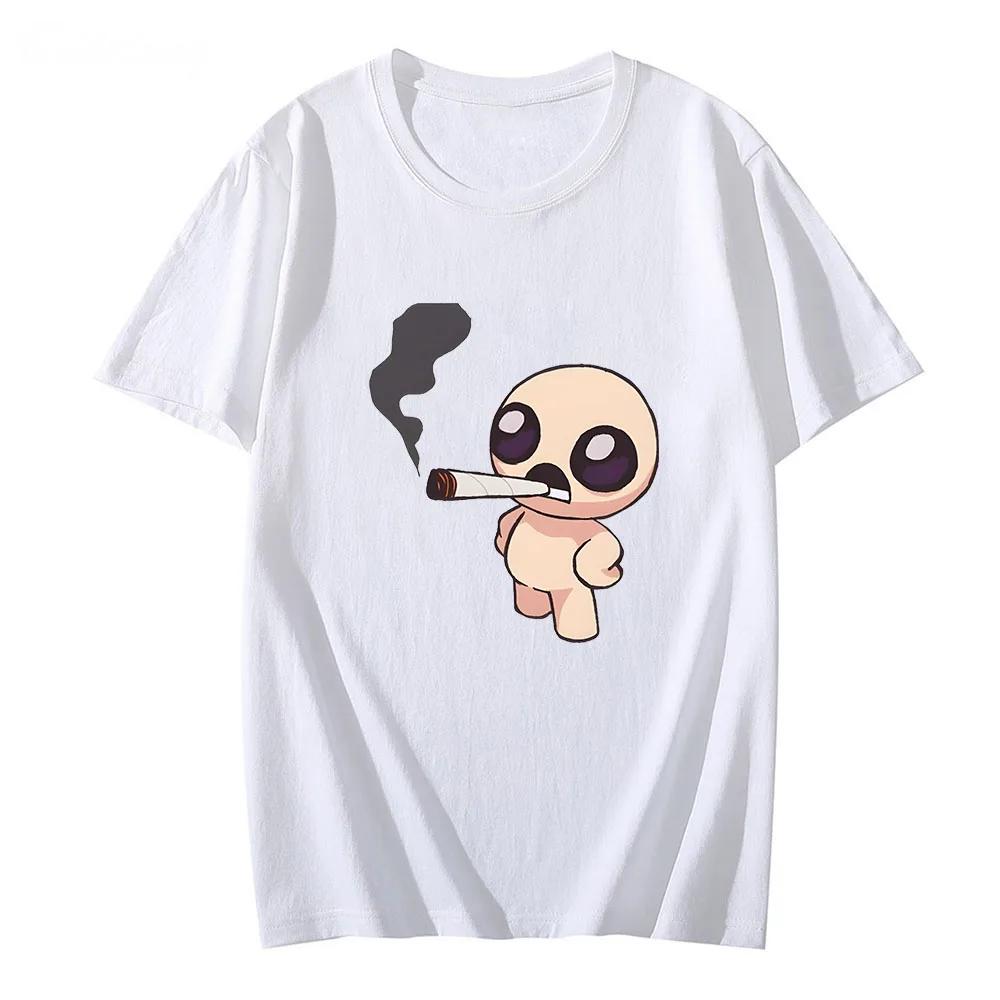 Printing Teeshirt High Quality Tshirt Game The Binding Isaac Tshirt Cartoon Graphic Aesthetic Clothes Short Sleeved Streetwear