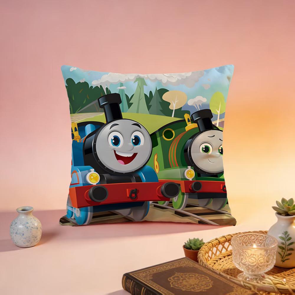 

Fashion TThomas The Trained Cushion Cover Premium SkinFriendly Pillow Case MultiPurpose for Home Office Travel 30X30cm