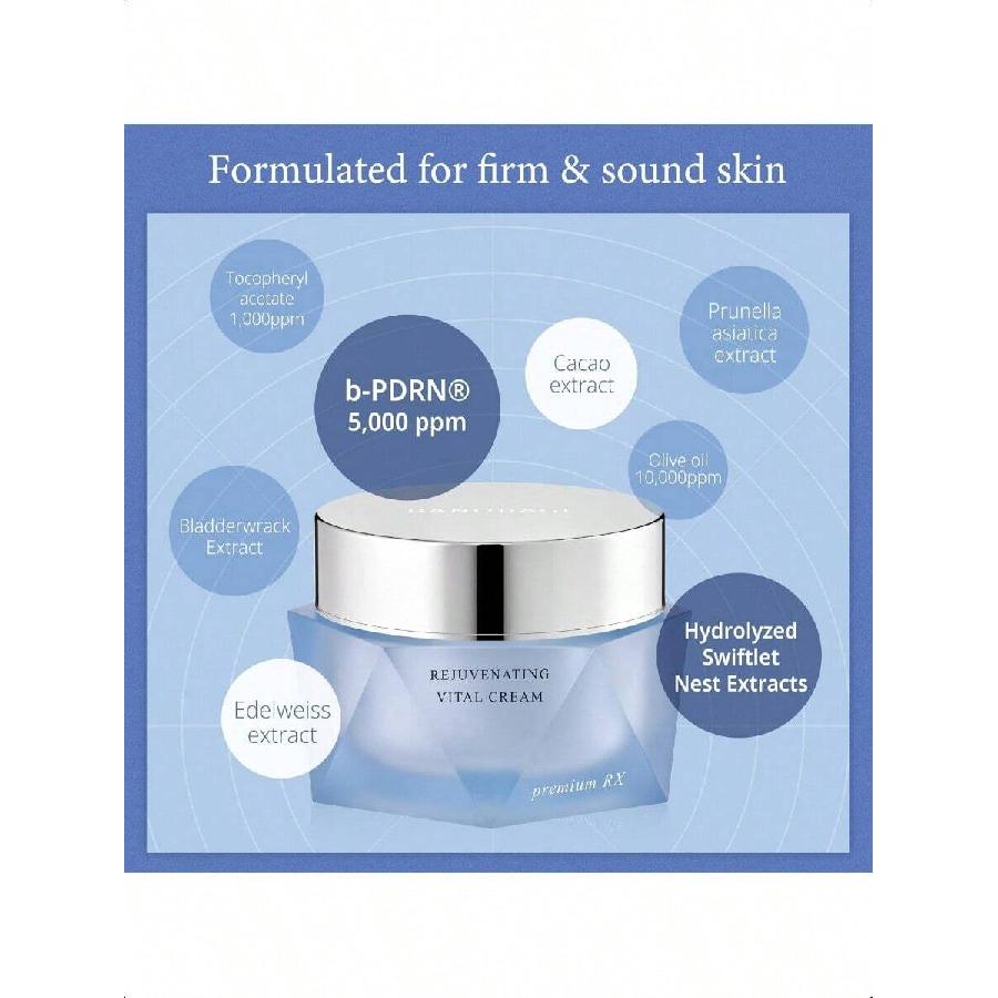 Banobagi Rejuvenating Vital Cream 50ml | Wrinkle Cream For Face Deep Wrinkles & Aging Skin Care For Women | Hydrating Moisturizer Face Cream