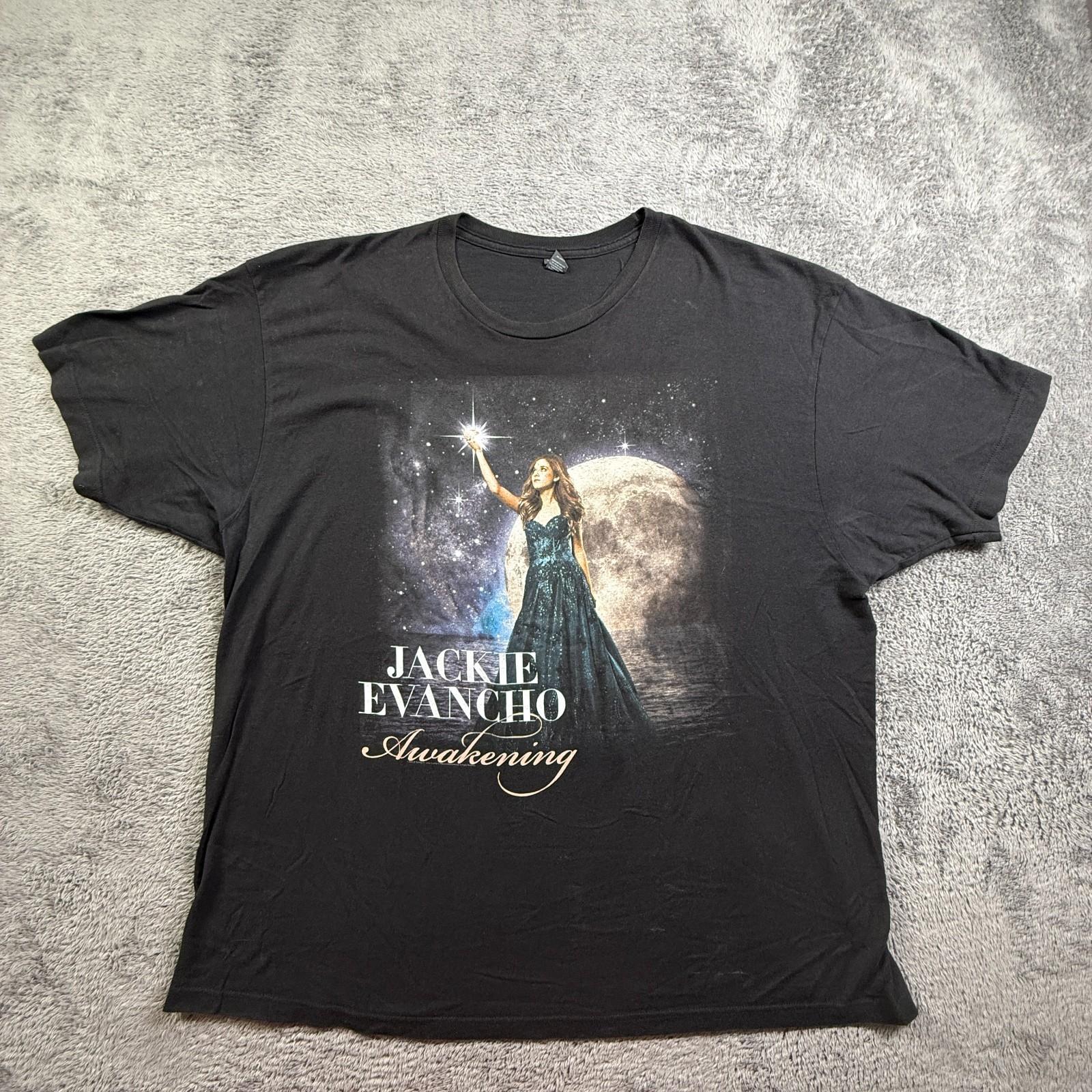 Jackie Evancho AWAKENING Licensed Tour Shirt Mens XXL Black Short Sleeve Unisex T-Shirt S