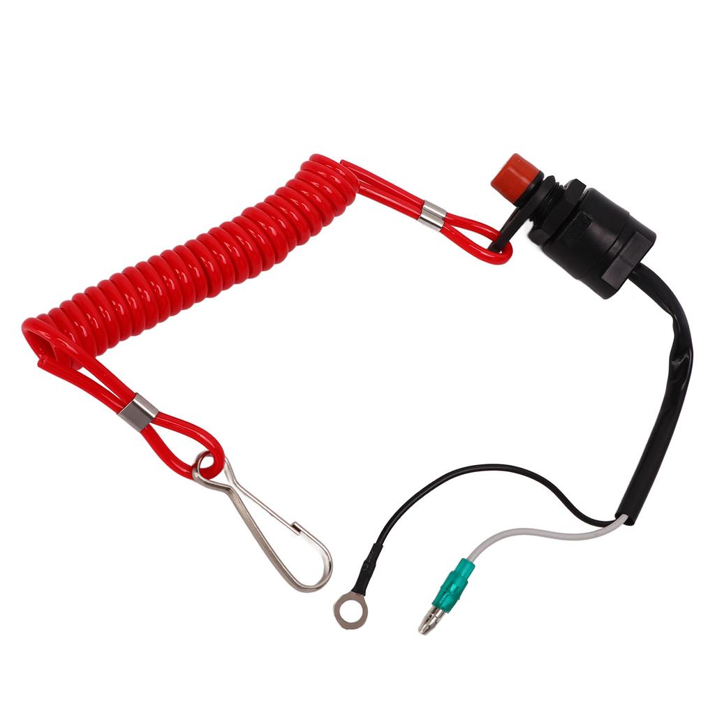 Marine Outboard Engine Stop Switch Waterproof Light ABS Engine Emergency Flameout Switch for T4 6E0‑82575‑00
