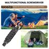 Multifunctional Screwdriver Keychain, Screwdriver with LED Light, And Bottle Opener, for Outdoor Camping