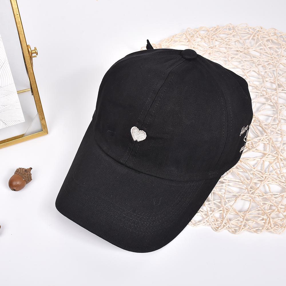 Summer Love Heart Designs Baseball Cap Sweet Women Men Empty Top Hat Sun Shading Sun Hat Classic Solid Color Peaked Caps