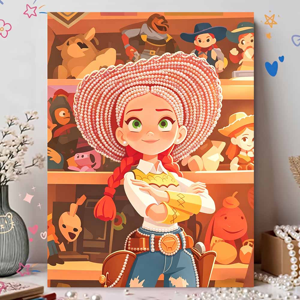 Disney Pearl Painting Toy Story Cowboy Hat Trish Art Kit Adult Beginner Home Wall Decor Special Shape