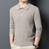 Yiliteng Men's Casual Knit Polo Sweater