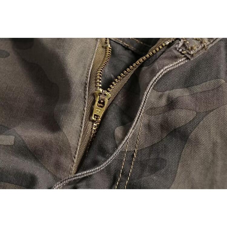 Pantaloncini Mimetici Uomo Larghi Casual Americani Pantaloni a Cinque Quarti Estivi Pantaloni da Cavallo Pantaloncini a Gamba Dritta