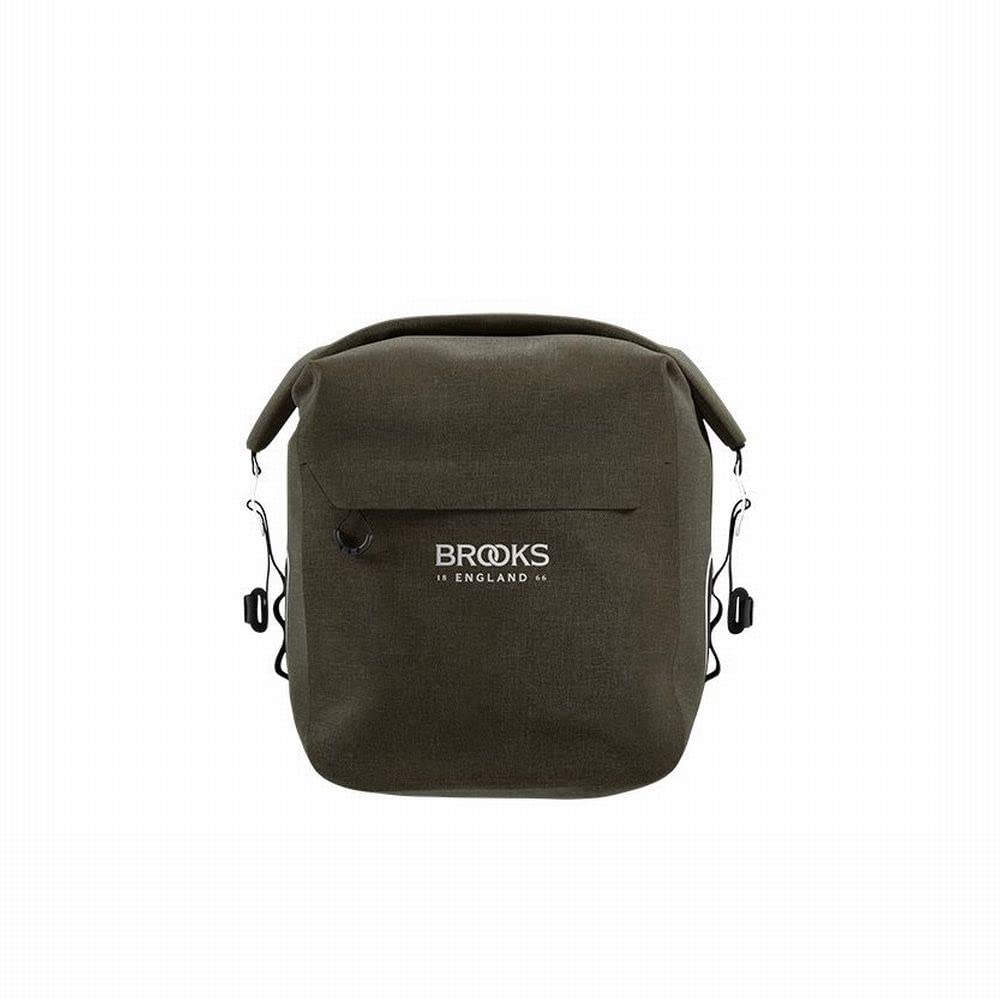 

Japanese BROOKS Bicycle Side Bag SCAPE PANNIER Mud Green S Size 13L Waterproof Abrasion Resistant [Genuine product]