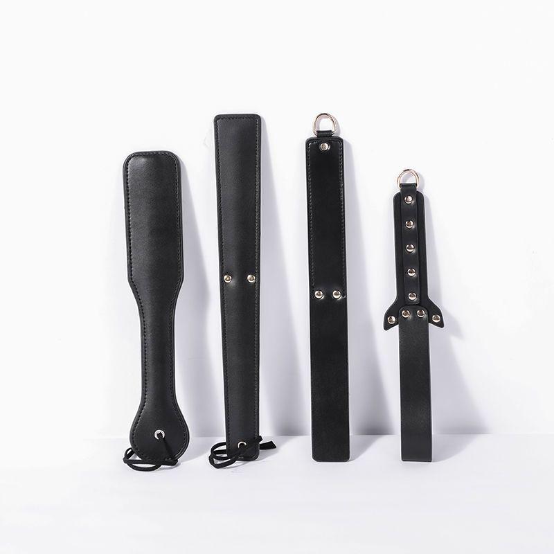 Leather Erotic Ruler Whip for SM Training - Genuine Leather Spanking Tool for Intimate Play