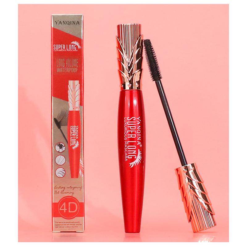 4D řasenka voděodolná dlouhotrvající řasa černé řasy prodlužující řasenka s hedvábným vláknem make-up