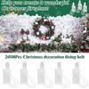24/48Pcs Christmas Garland Hanger Adjustable Garland Hooks Ties Christmas Stocking Holder Reusable Adhesive Straps for Fireplace Window Decor