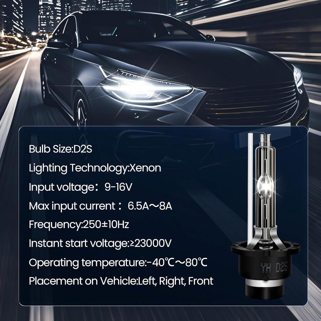 2 Sets HID Headlight Ballast W/Igniter & D2S Bulb Fit For Acura TL TSX ILX ZDX RDX For Honda Odyssey For Mazda 3 5 CX-9,Replace W3T19371 X6T02971