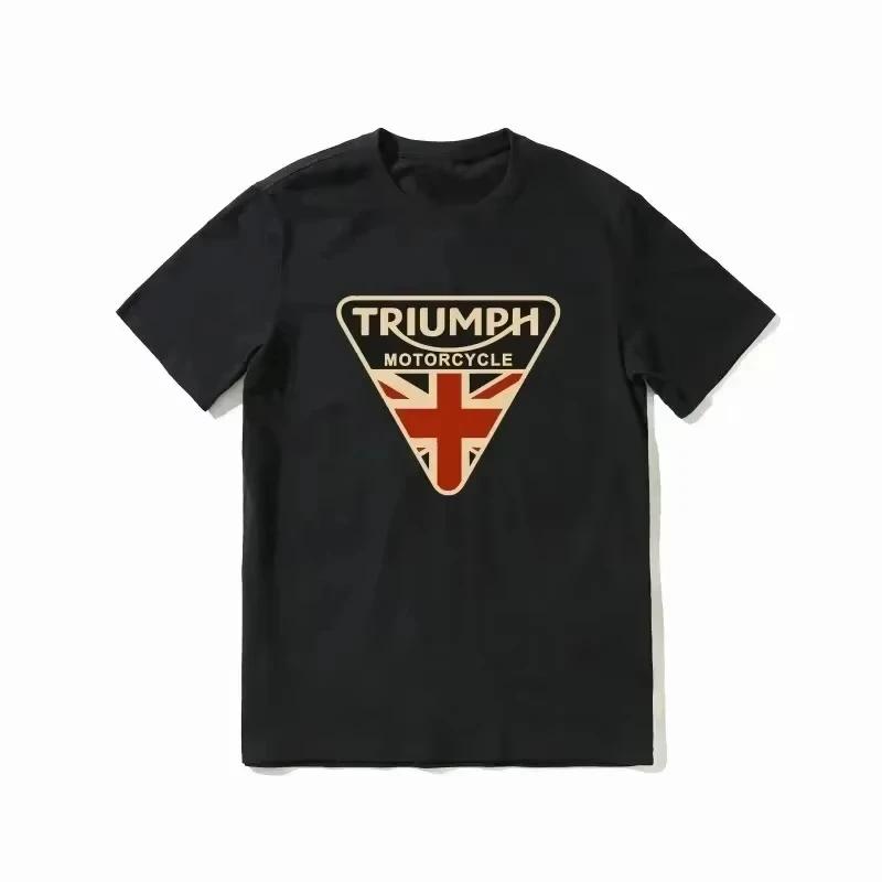 Street Motorcycle Graphic T-shirt Men Summer Cotton Oversized Short Sleeve Unisex Comfortable High Quality Female Male Clothing