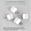 10 Pieces USB Night Light Warm White LED Plug-In Light Bulb Portable Home Environment Light Energy-Saving Reading Night Light